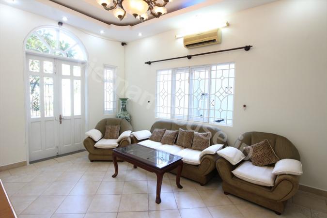 House for rent with luxury furniture located in the security zone at Thao Dien.