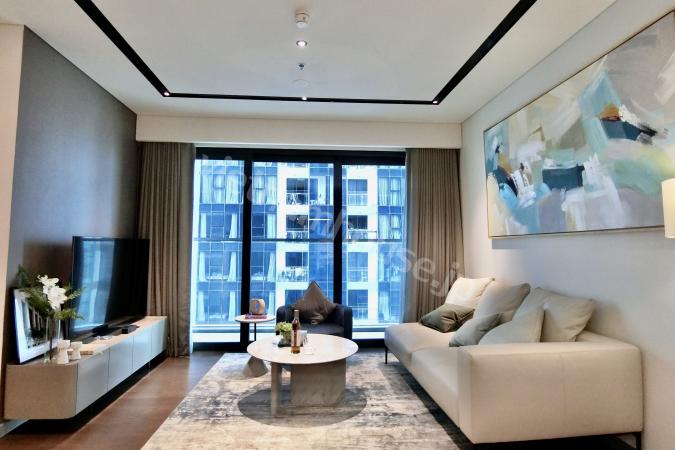 Khoảng lặng tinh tế giữa tr&aacute;i tim S&agrave;i G&ograve;n phồn hoa tại căn hộ 2 ph&ograve;ng ngủ Grand Marina