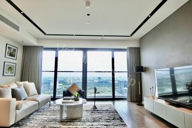 Tuyệt t&aacute;c 3 ph&ograve;ng ngủ 140m2 mang sắc trắng x&aacute;m phong nh&atilde; tại Grand Marina Saigon