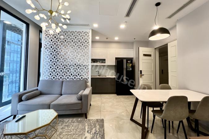 サイゴン川沿い、Vinhomes Golden River の高層階・2ベッドルームモダンアパート