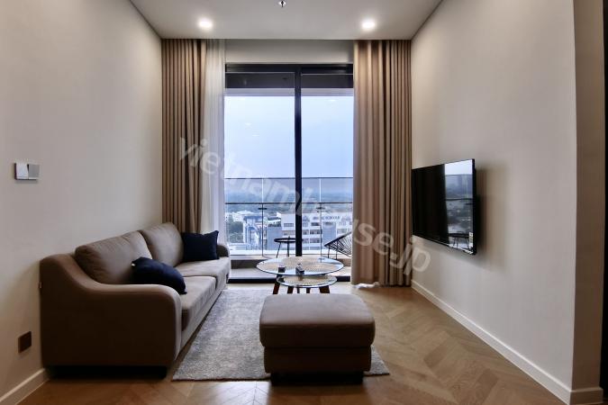 Modern two-bedroom apartment with stunning river views at Lumiere Riverside