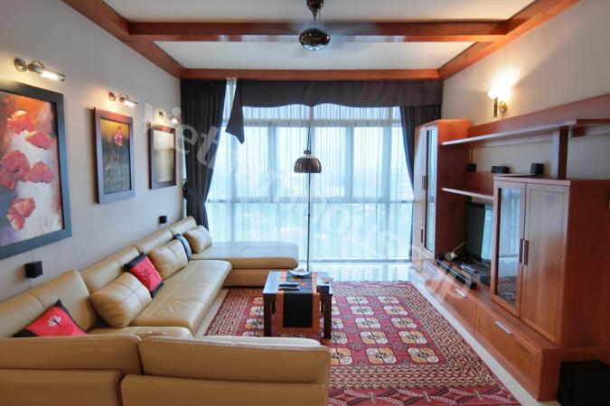 Stylish living room at luxury Vista APT, Dist 2.