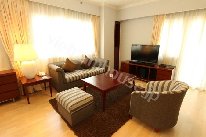 Serviced apartment with big balcony on Le Thanh Ton street