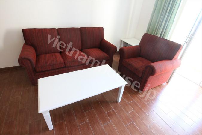 3 bedrooms serviced apartment has a balcony with beautiful view at Thao Dien, District 2