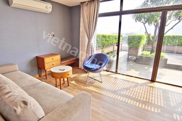 Penthouse along with big garden in Thao Dien