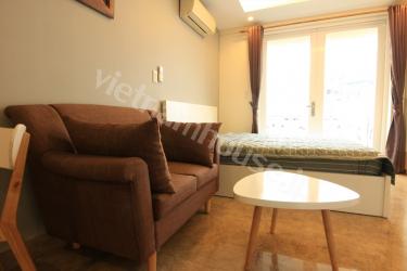 Enjoy beautiful balcony in Serviced apartment in District 3.