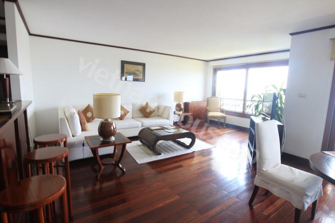 High class apartment with deluxe wooden furniture in Binh Quoi