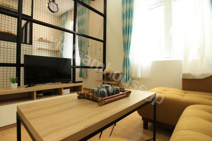 Breezy and unique full colour furniture in serviced apartment, Binh Thanh District.