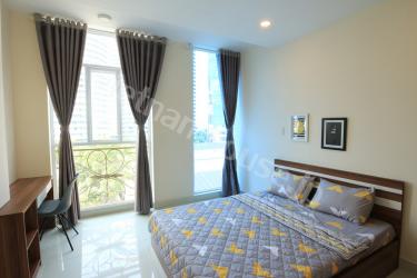 Light view in one bedroom serviced apartment in Binh Thanh District.