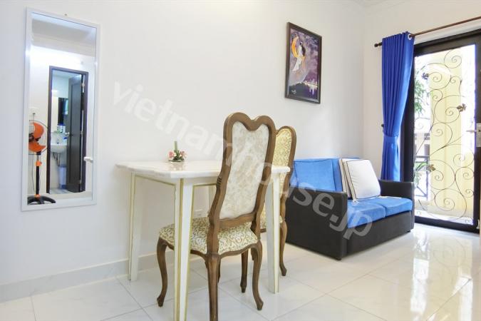 The serviced apartment is designed along classical styles