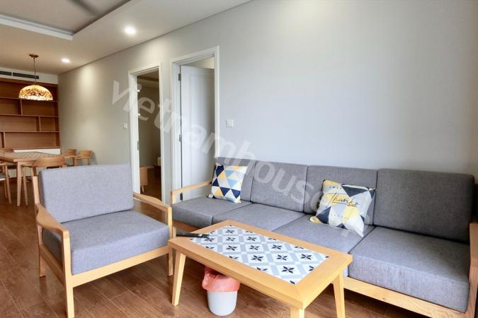 Modern Western-Japanese 2-Bedroom Serviced Apartment with Sleek Design and Serene Ambience